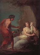 Bacchus entdeckt die von Theseus Verlasene Ariadne auf Naxos, Angelika Kauffmann